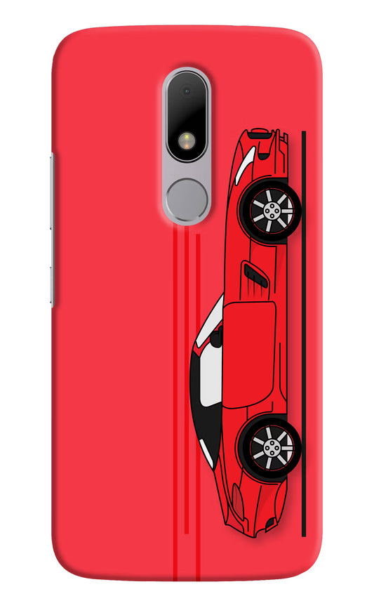 Red Velocity Moto M Hard Case Back Cover by Casekaro