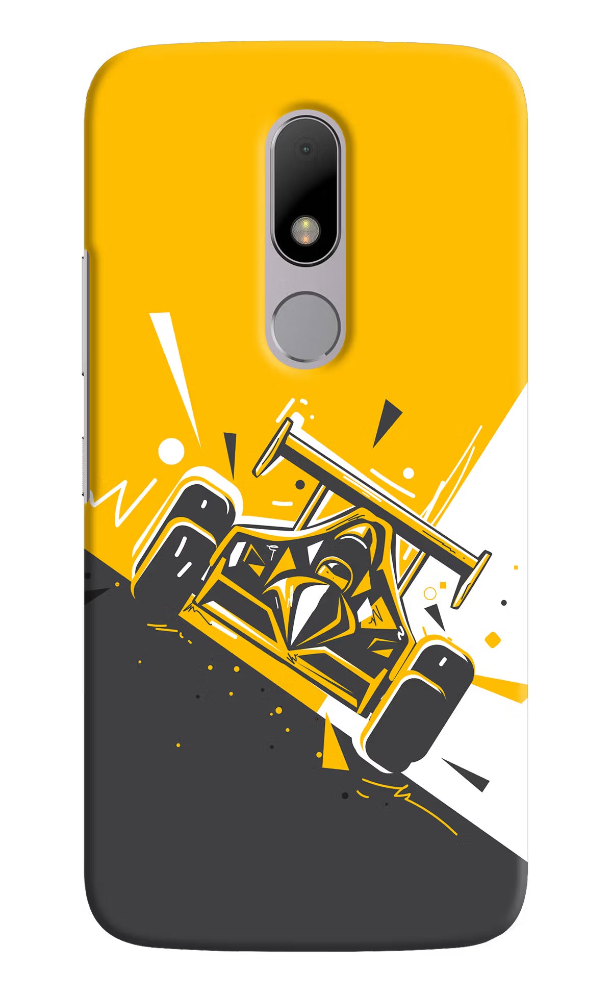 Track King Moto M Hard Case Back Cover by Casekaro