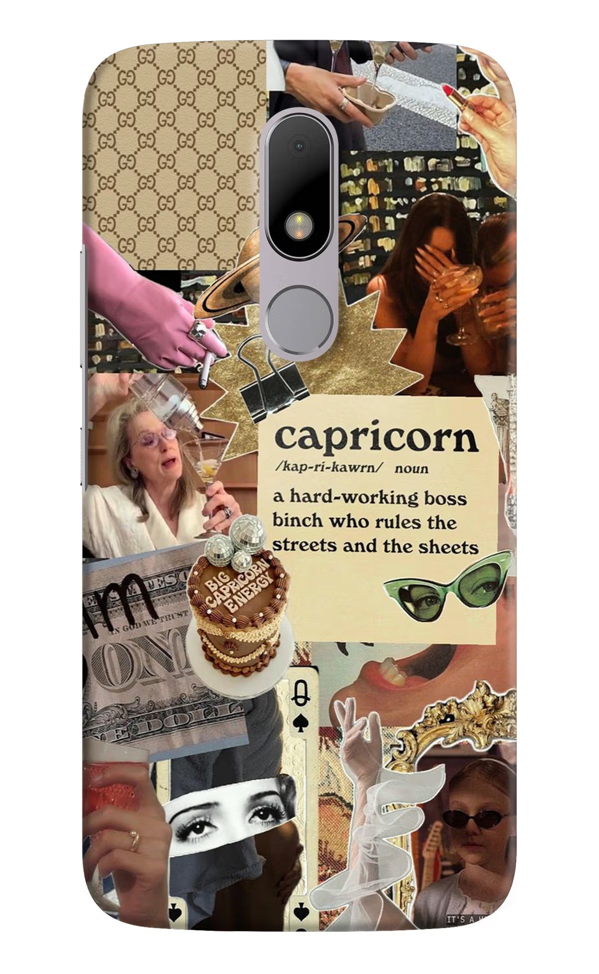 Capricorn Zodiac Moto M Hard Case Back Cover by Casekaro