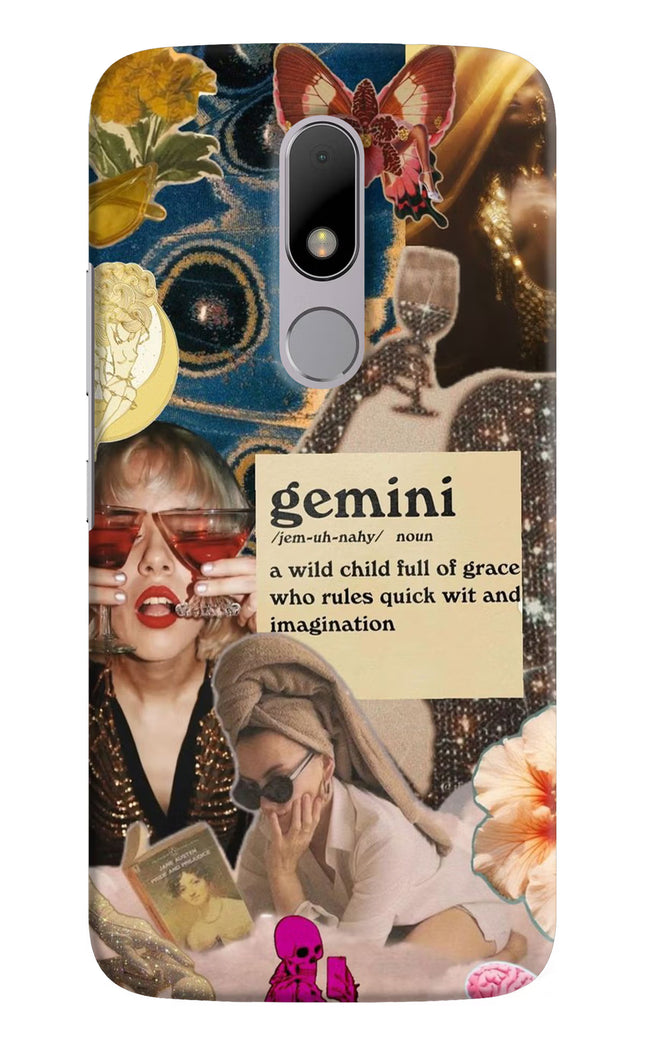 Gemini Zodiac Moto M Hard Case Back Cover by Casekaro