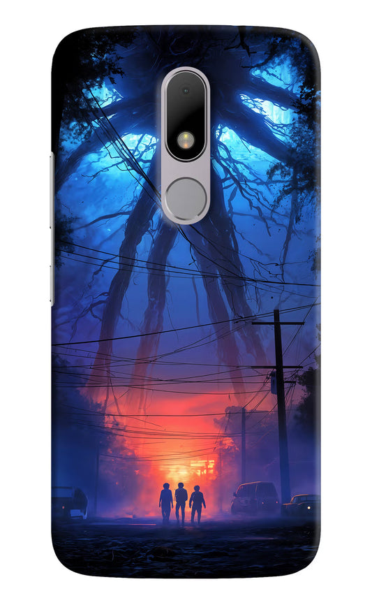 Ordinary Things Shadow Moto M Hard Case Back Cover by Casekaro