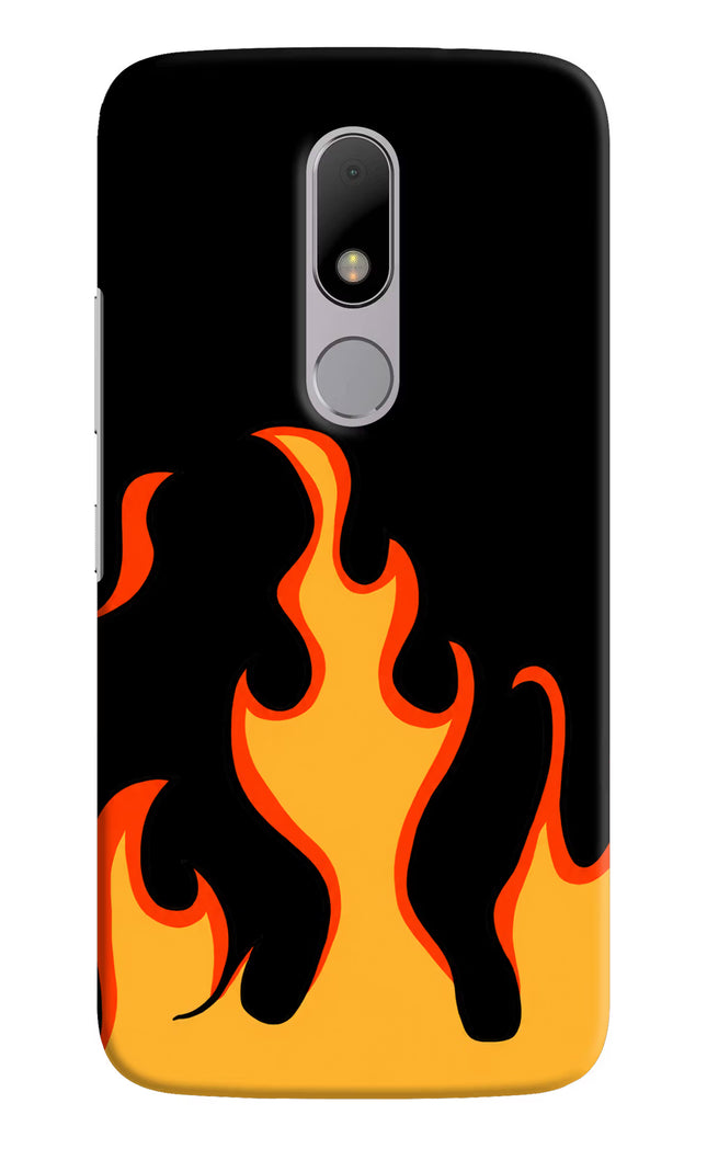 Fired Up – Black Moto M Hard Case Back Cover by Casekaro