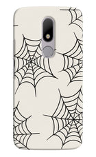 Spider Web Moto M Hard Case Back Cover by Casekaro