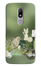 Aesthetic anime Moto M Hard Case Back Cover by Casekaro