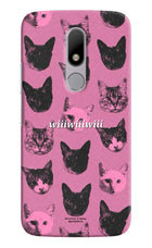Pink Cats Moto M Hard Case Back Cover by Casekaro