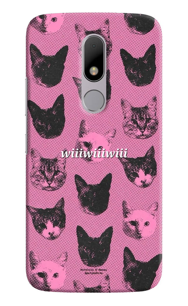 Pink Cats Moto M Hard Case Back Cover by Casekaro