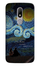 Softcore Moto M Hard Case Back Cover by Casekaro