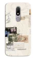 Soft Aesthetic Moto M Hard Case Back Cover by Casekaro