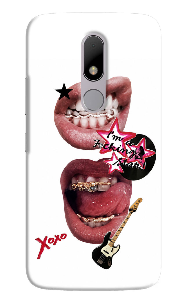 Rockstar Moto M Hard Case Back Cover by Casekaro