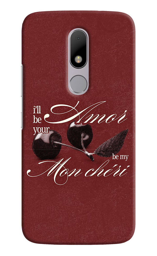 Velvet Cherry Moto M Hard Case Back Cover by Casekaro