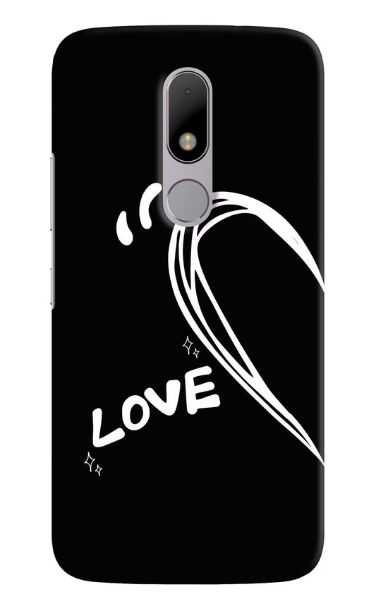 Love Line Moto M Hard Case Back Cover by Casekaro