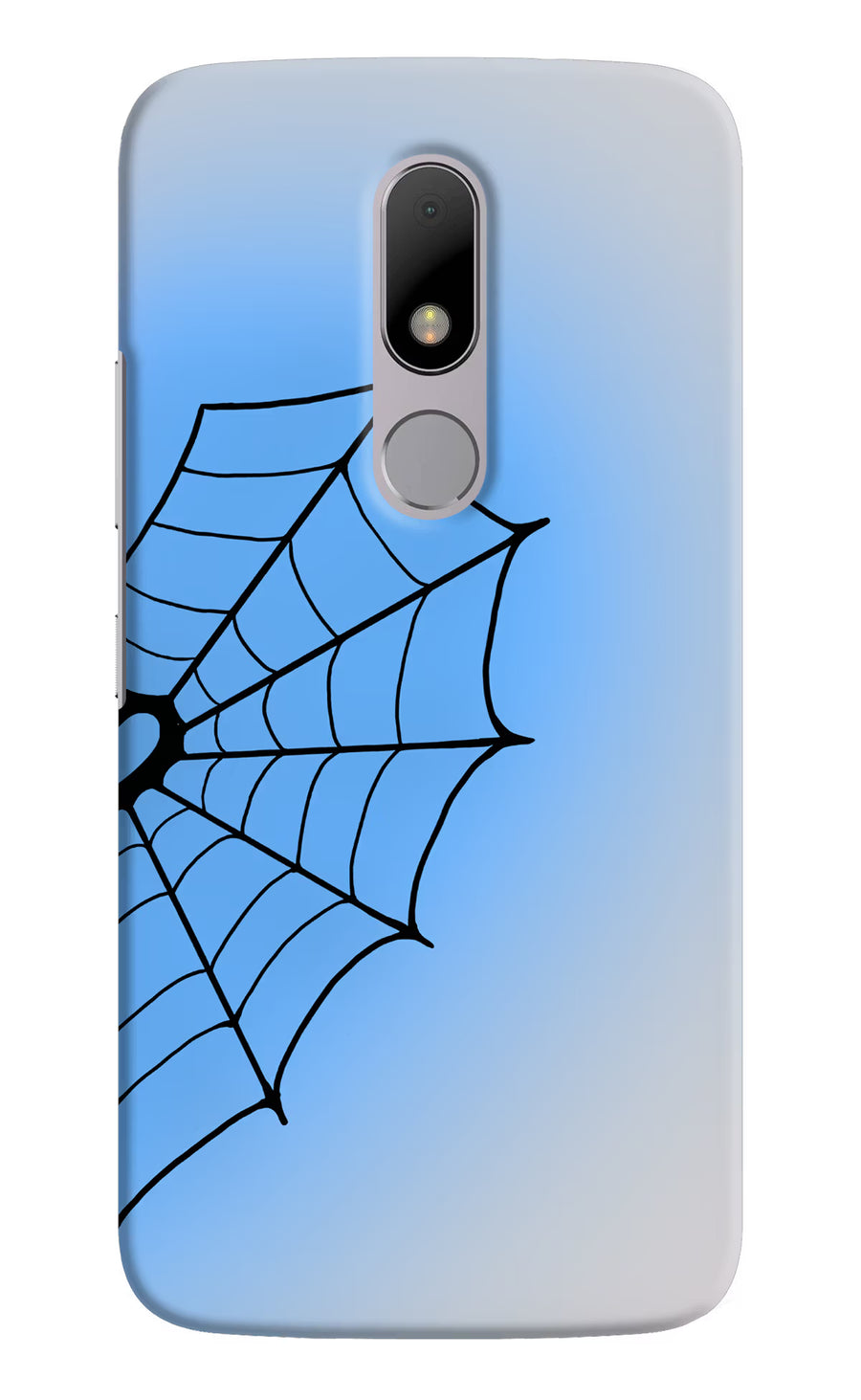 Blue Web Moto M Back Cover, Hard case