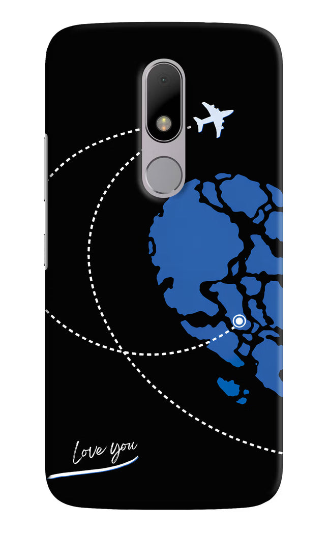 Love Orbit Moto M Hard Case Back Cover by Casekaro