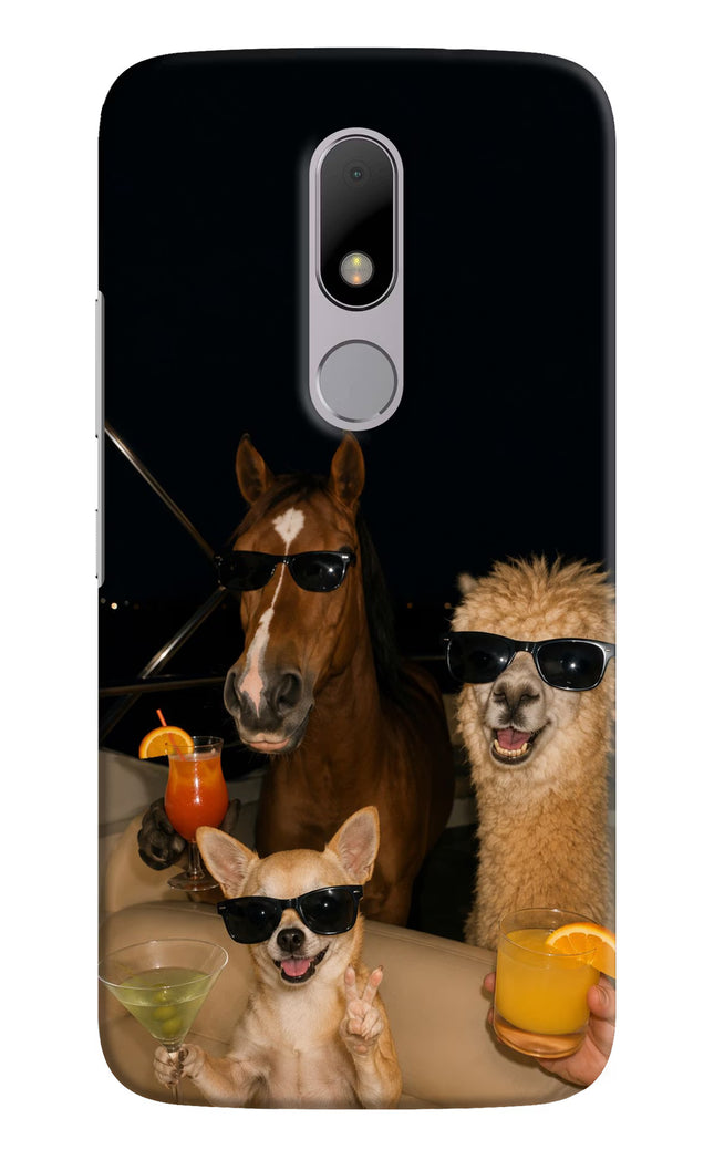 Party Squad Moto M Hard Case Back Cover by Casekaro