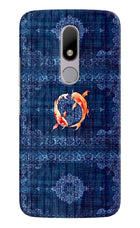 Koi Blue Moto M Hard Case Back Cover by Casekaro