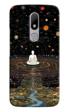 Space Monk Moto M Hard Case Back Cover by Casekaro