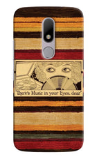 Vinyl Stripes Moto M Hard Case Back Cover by Casekaro