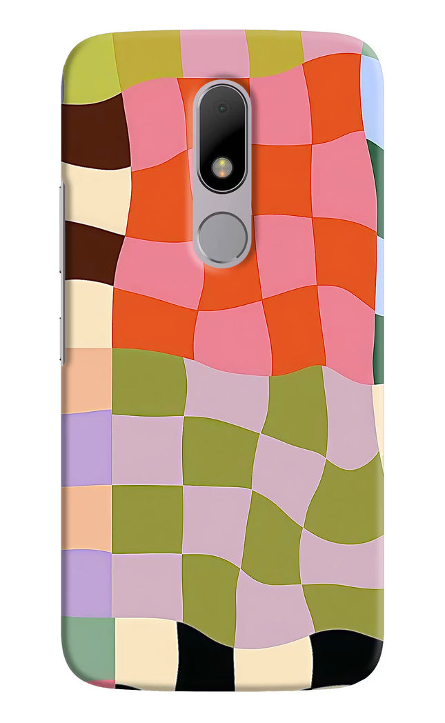 Wavy Grid Moto M Hard Case Back Cover by Casekaro