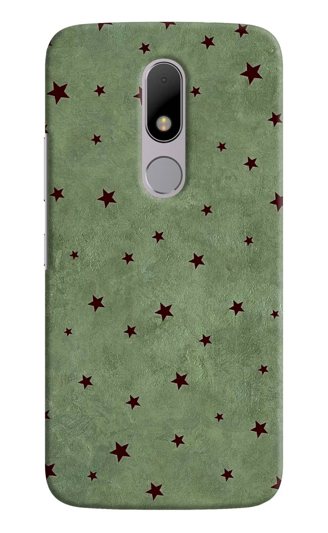 Green Stars Moto M Hard Case Back Cover by Casekaro