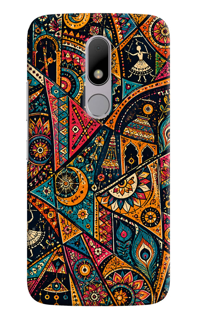 Folk Print Moto M Hard Case Back Cover by Casekaro