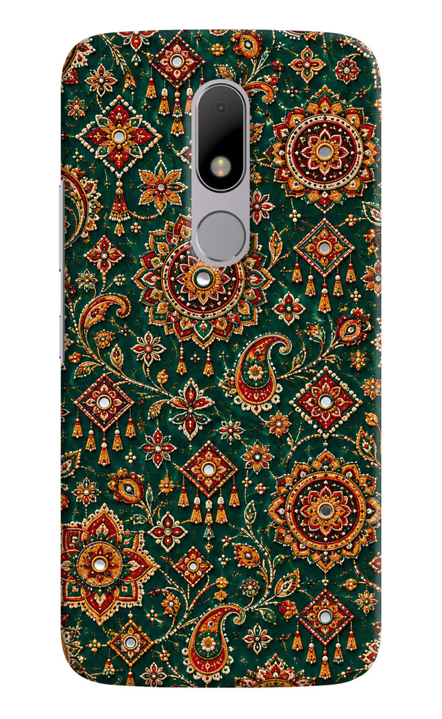 Green Pataka Moto M Hard Case Back Cover by Casekaro