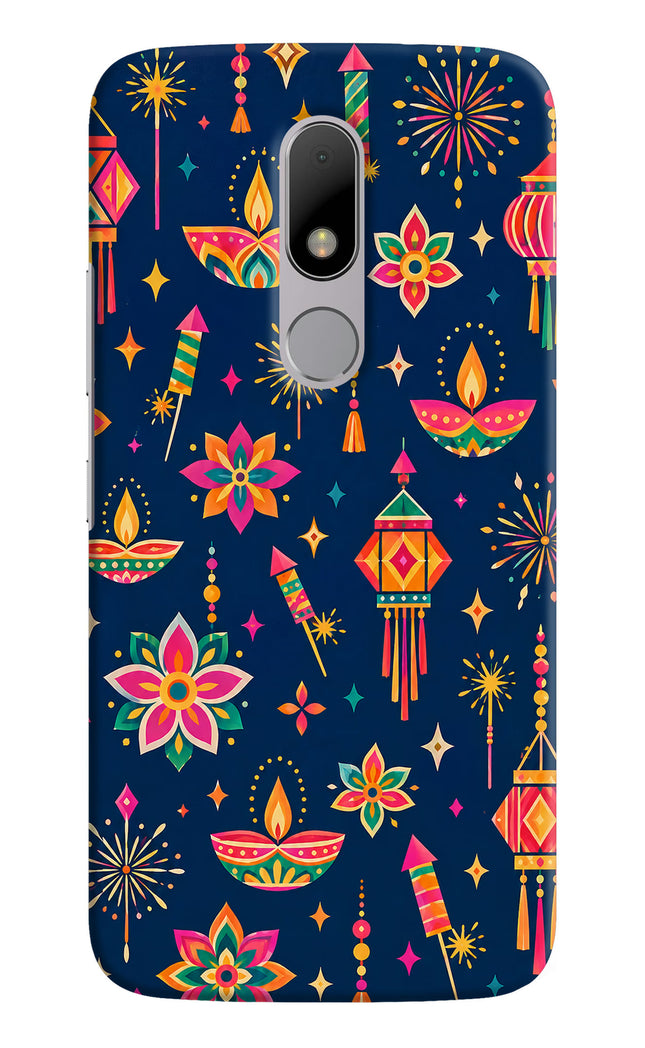 Festive Pop Moto M Hard Case Back Cover by Casekaro