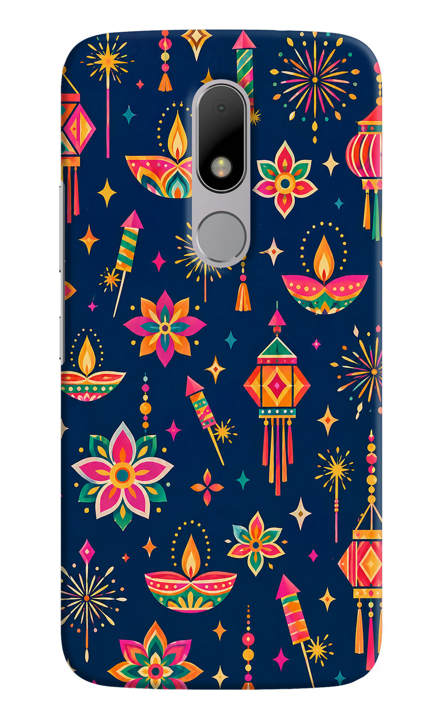Festive Pop Moto M Back Cover, Hard case