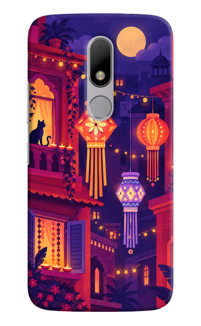 Lantern Lane Moto M Hard Case Back Cover by Casekaro