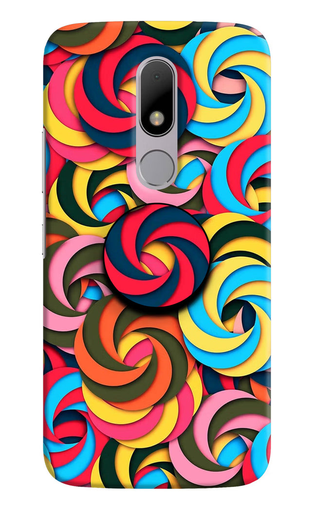 Spiral Pattern Moto M Pop Case by Casekaro