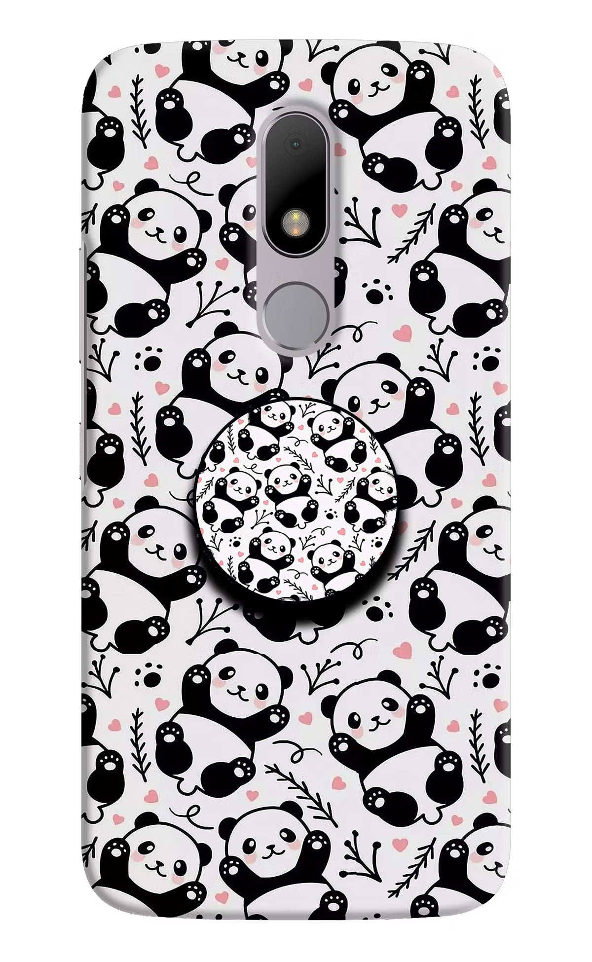 Cute Panda Moto M Pop Case by Casekaro