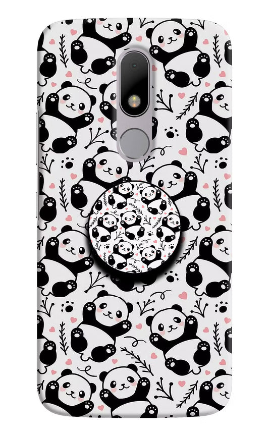 Cute Panda Moto M Pop Case by Casekaro