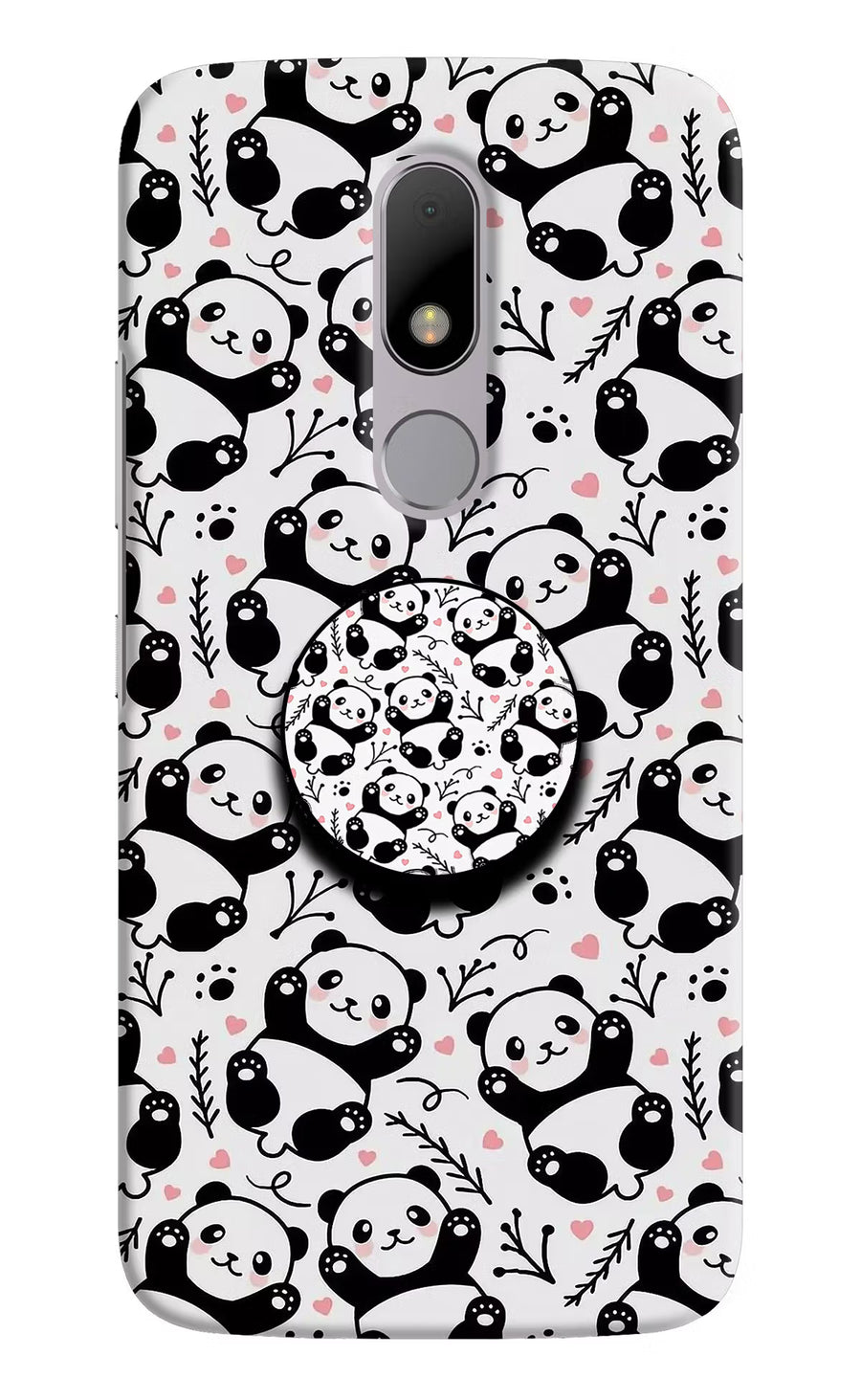 Cute Panda Moto M Pop Case, Hard case