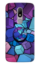 Cubic Abstract Moto M Pop Case by Casekaro