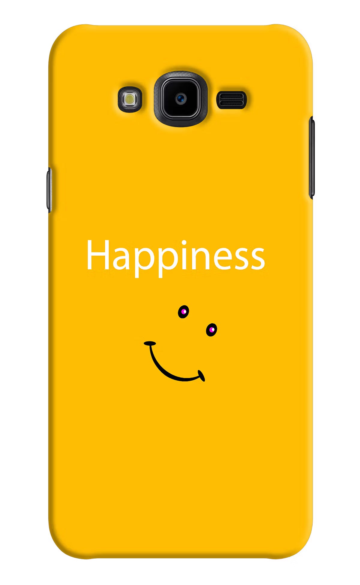 Happiness With Smiley Samsung J7 Nxt Hard Case Back Cover by Casekaro