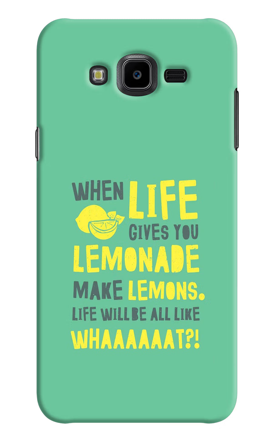 Quote Samsung J7 Nxt Back Cover, Hard case