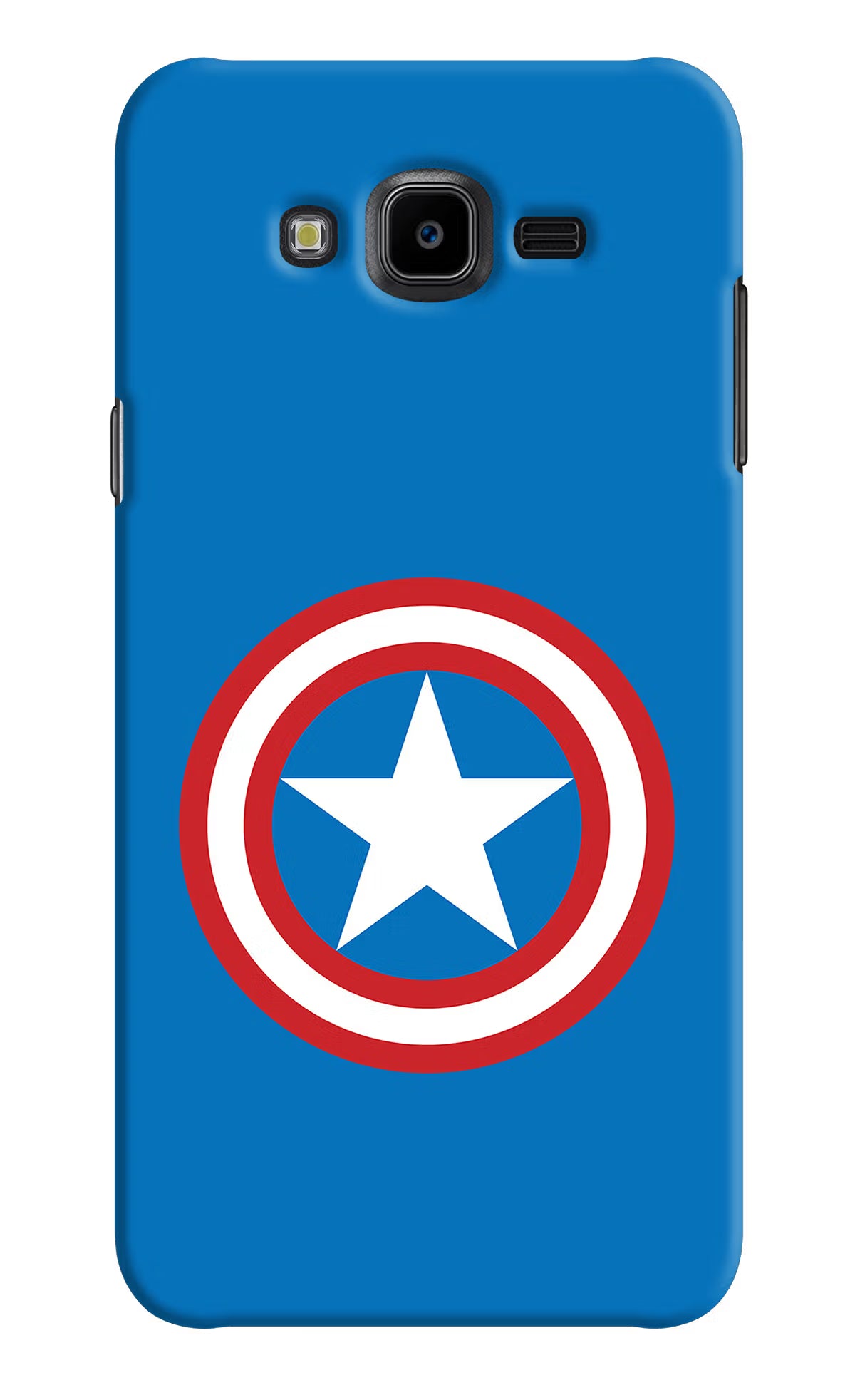 Captain America Logo Samsung J7 Nxt Hard Case Back Cover by Casekaro