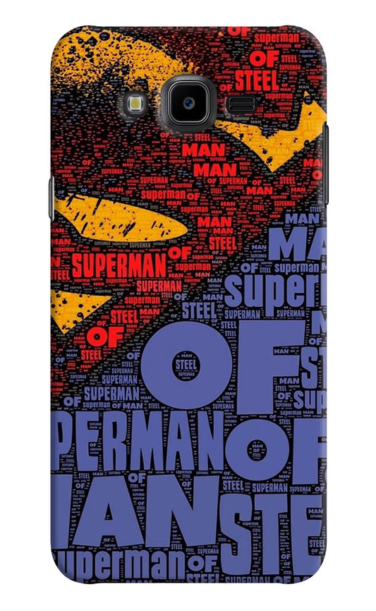 Superman Samsung J7 Nxt Hard Case Back Cover by Casekaro