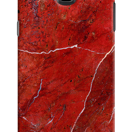 Red Marble Design Samsung J7 Nxt Hard Case Back Cover by Casekaro