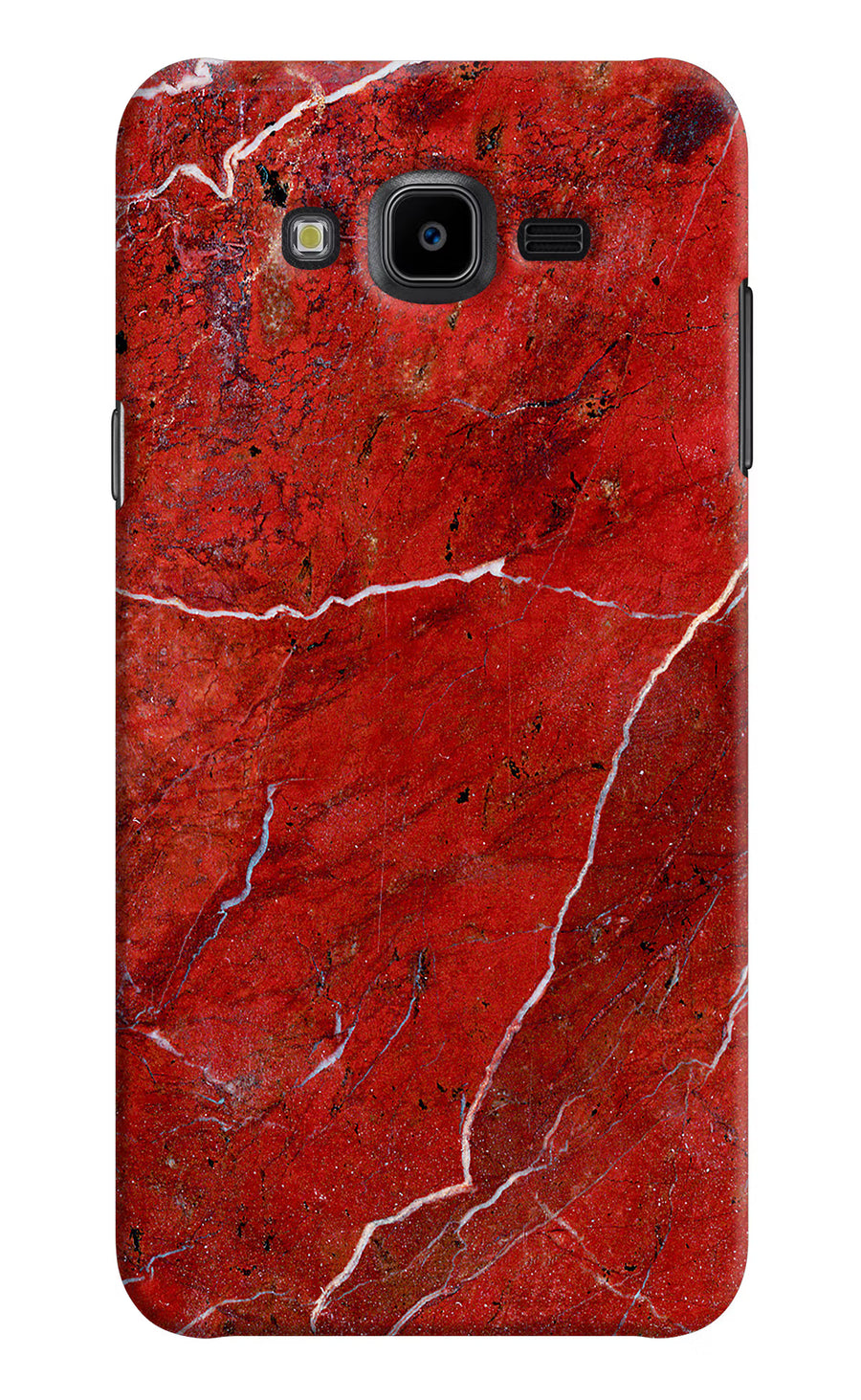 Red Marble Design Samsung J7 Nxt Back Cover, Hard case