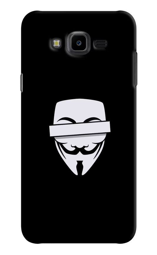 Anonymous Face Samsung J7 Nxt Hard Case Back Cover by Casekaro
