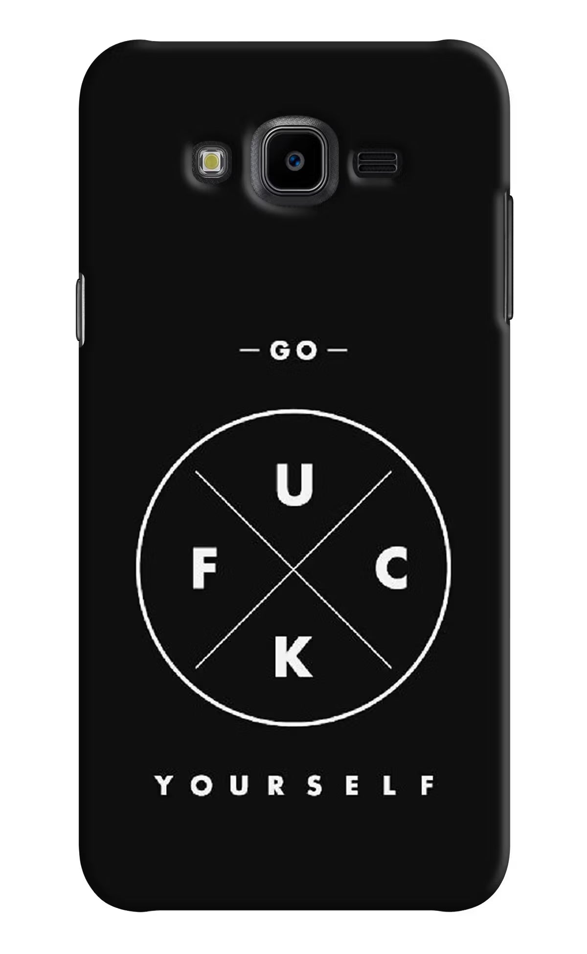 Go Fuck Yourself Samsung J7 Nxt Hard Case Back Cover by Casekaro