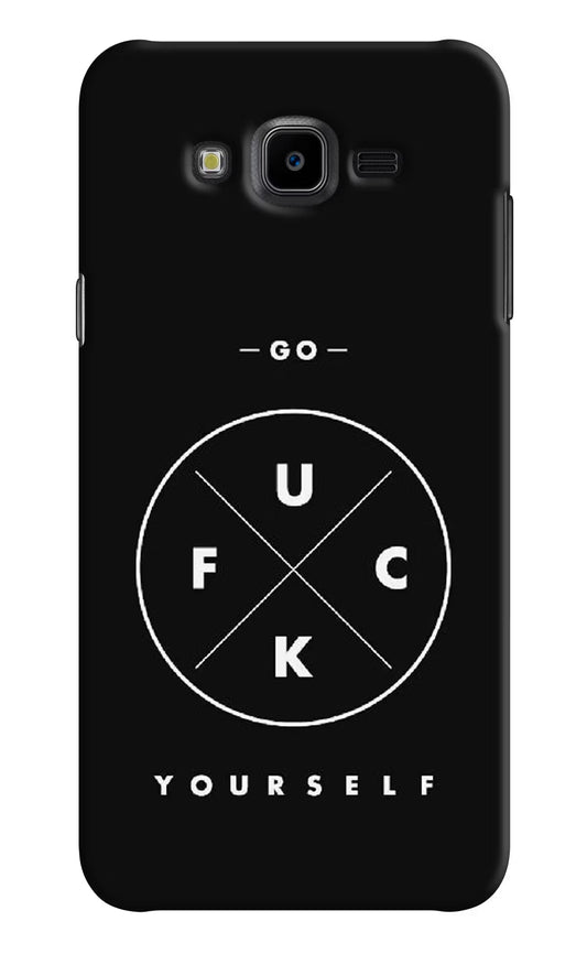 Go Fuck Yourself Samsung J7 Nxt Hard Case Back Cover by Casekaro