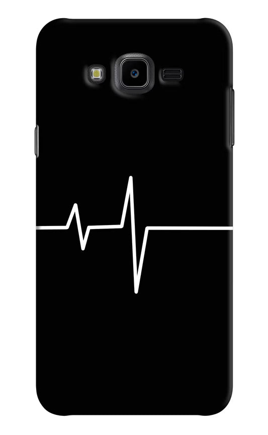 Heart Beats Samsung J7 Nxt Hard Case Back Cover by Casekaro