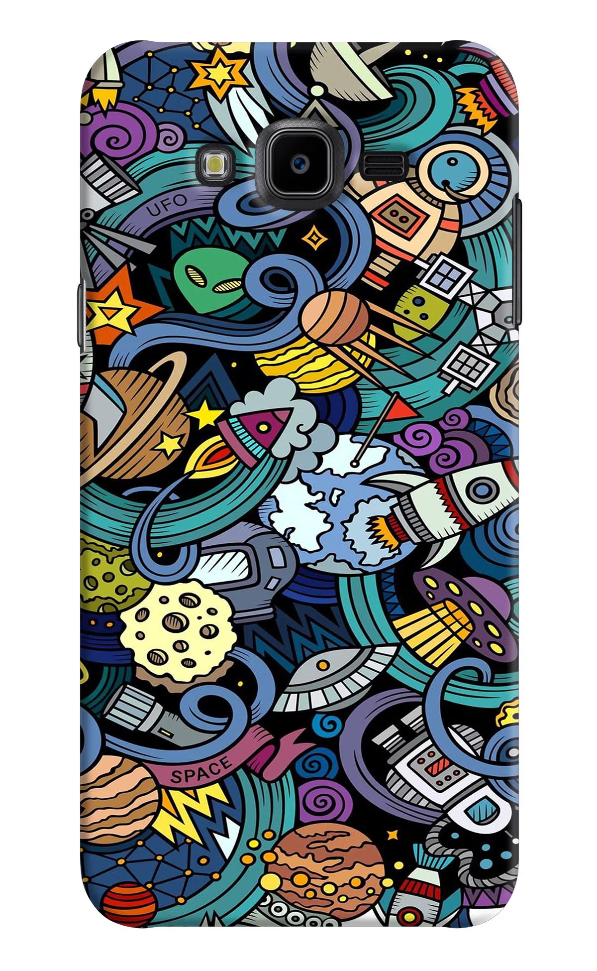Space Abstract Samsung J7 Nxt Hard Case Back Cover by Casekaro