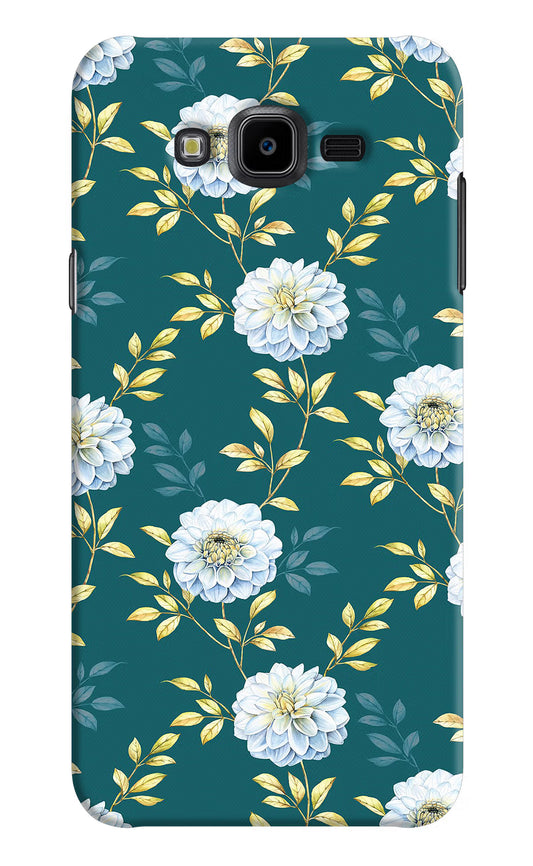Flowers Samsung J7 Nxt Hard Case Back Cover by Casekaro