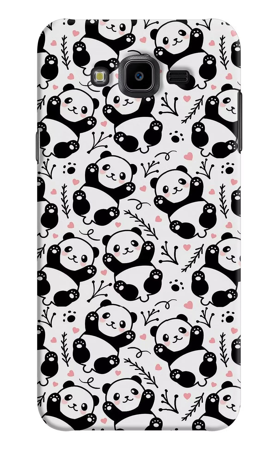 Cute Panda Samsung J7 Nxt Back Cover, Hard case