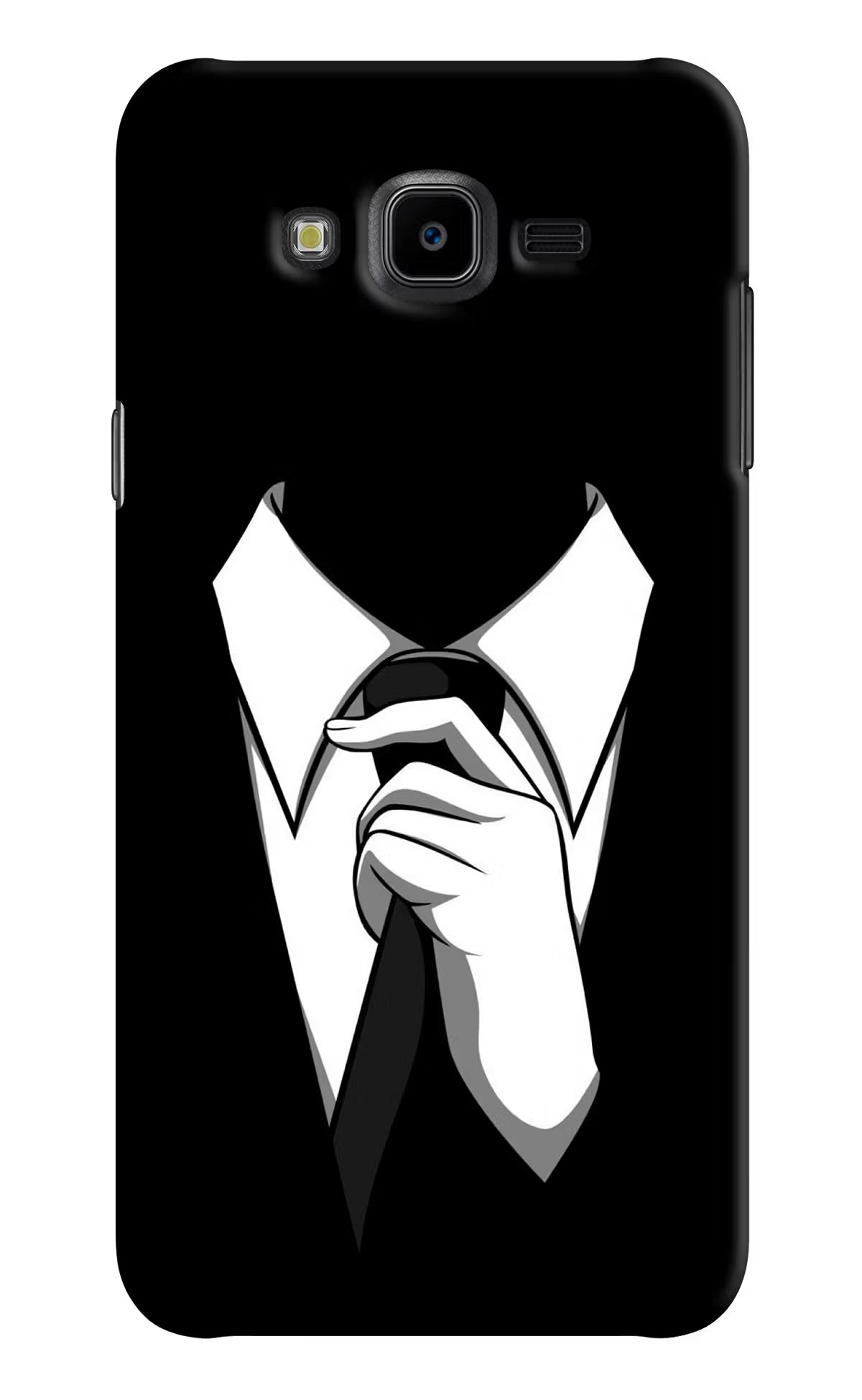 Black Tie Samsung J7 Nxt Hard Case Back Cover by Casekaro