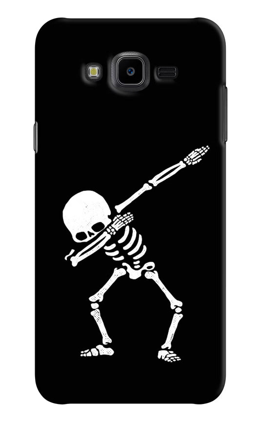 Dabbing Skeleton Art Samsung J7 Nxt Hard Case Back Cover by Casekaro