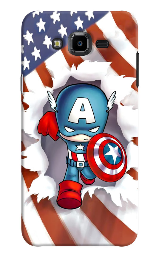 Captain America Samsung J7 Nxt Hard Case Back Cover by Casekaro
