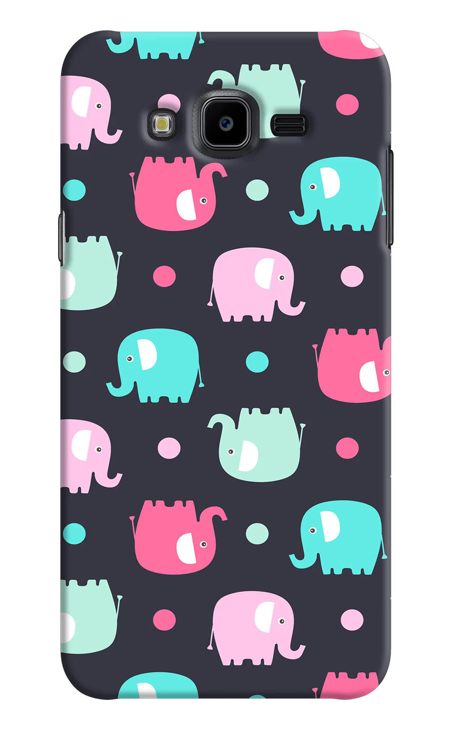 Elephants Samsung J7 Nxt Back Cover, Hard case